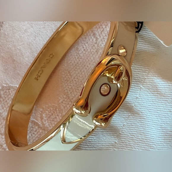 Coach Gold Horsebit Bangle Watch - Picture 6 of 6